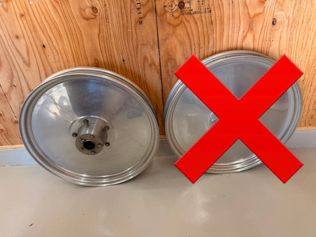 mama①バイクホイール アルミ シルバー