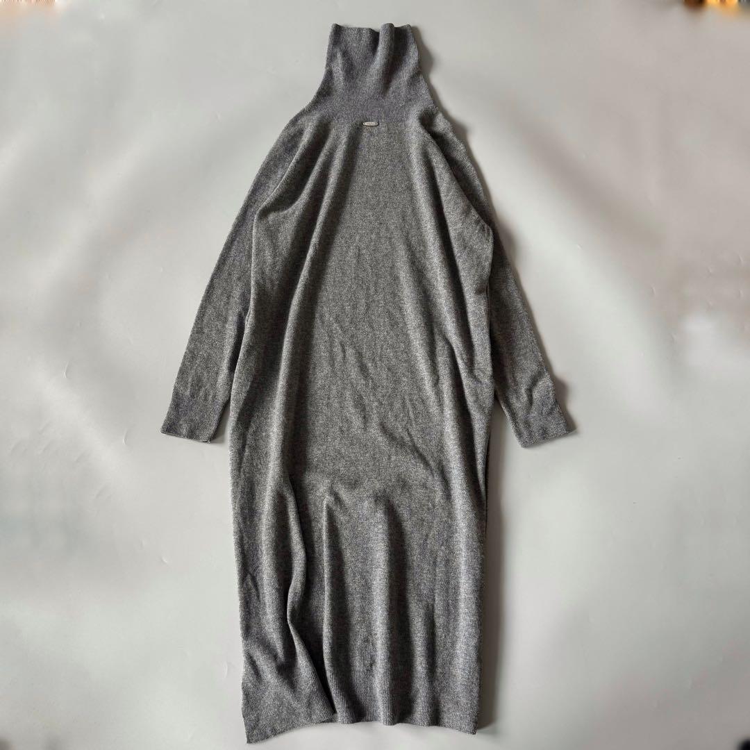 MUSE ドゥーズィエムクラス ウール100 ニットワンピース　タートル