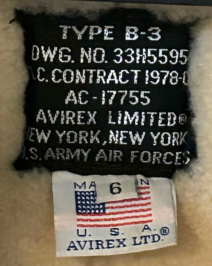 h*i様 極小サイズ/B-3 ジャケット リアルムートン/メンテ済み