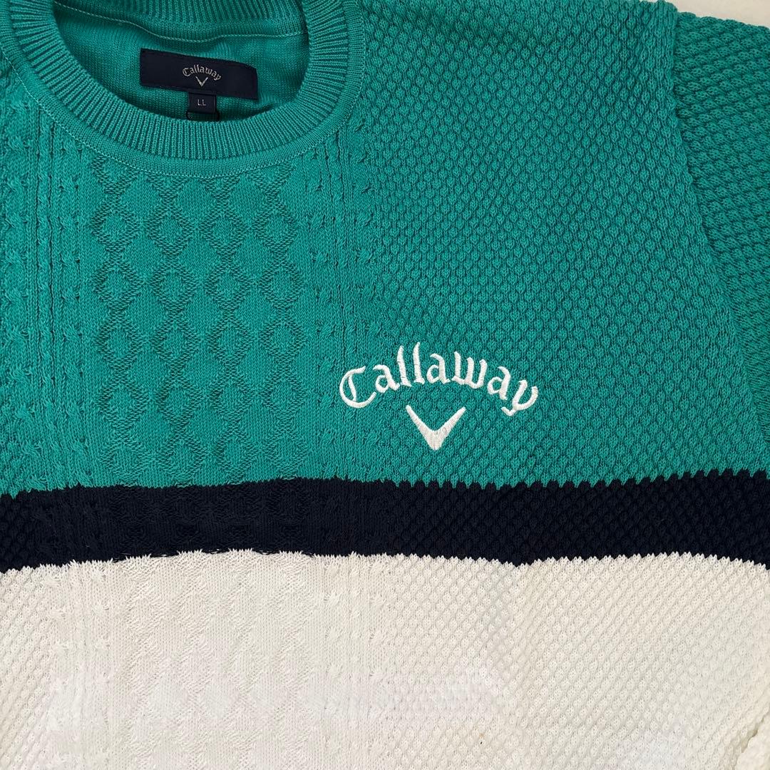 キャロウェイゴルフメンズセーター新品未使用シミ有り