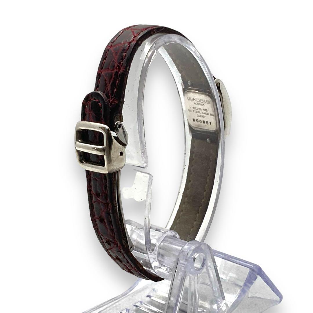 Ⴤ828ꕤ希少 ヴァンドーム アオヤマ 腕時計 レディース 銀 SV925