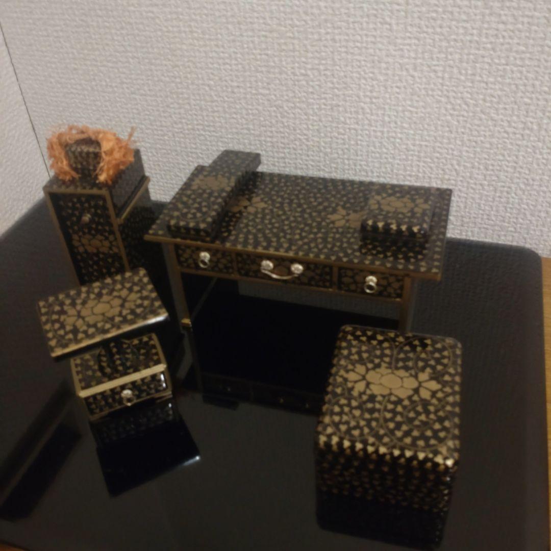 骨董　雛人形お道具：文机・書斎道具