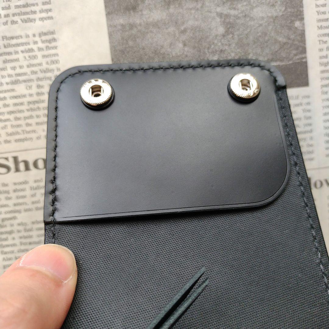 訳あり　総コードバン　ショート　トラッカーウォレット　ハンドメイド