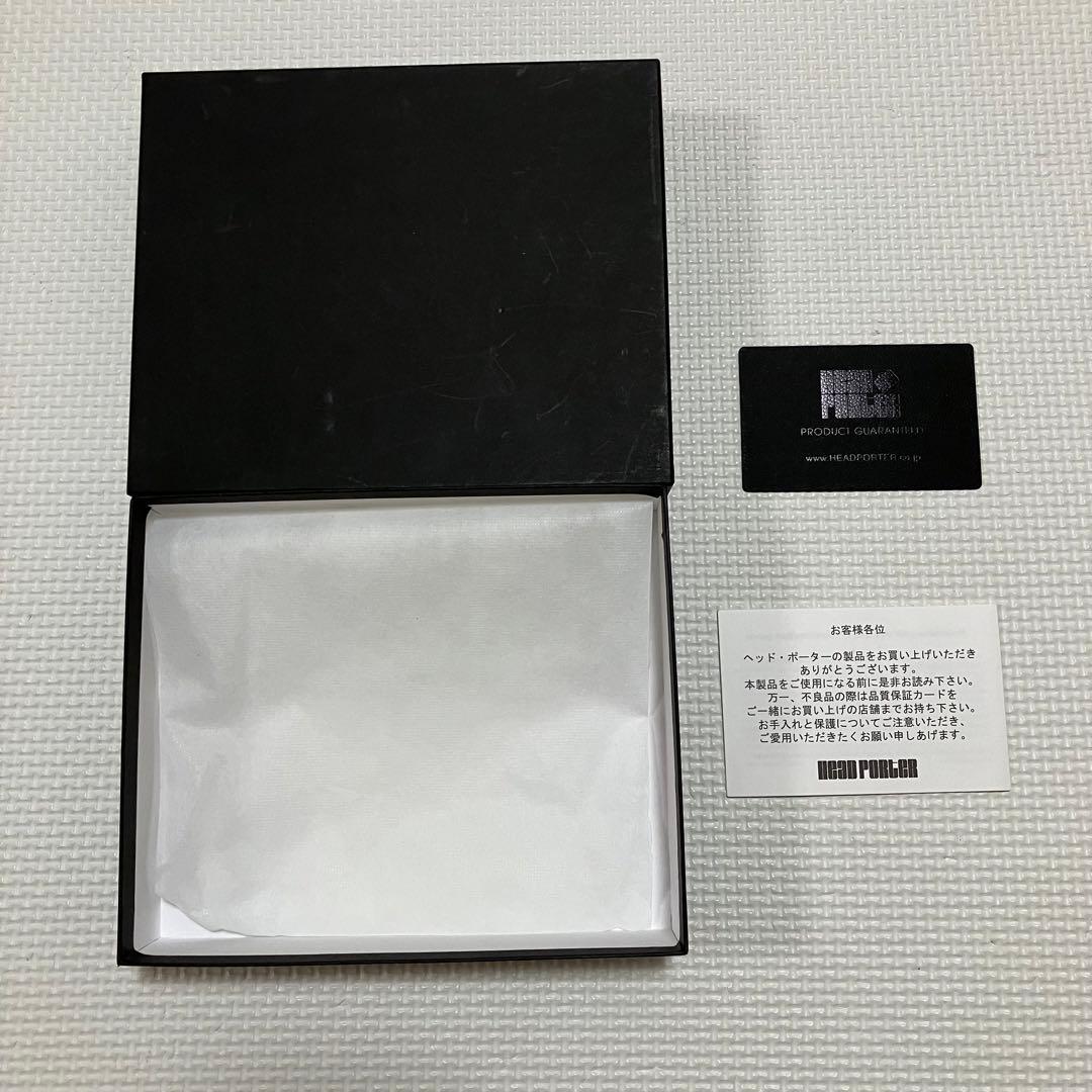 ・未使用　HEAD PORTER レザー三つ折り財布 チェーン　ピンク　箱付き