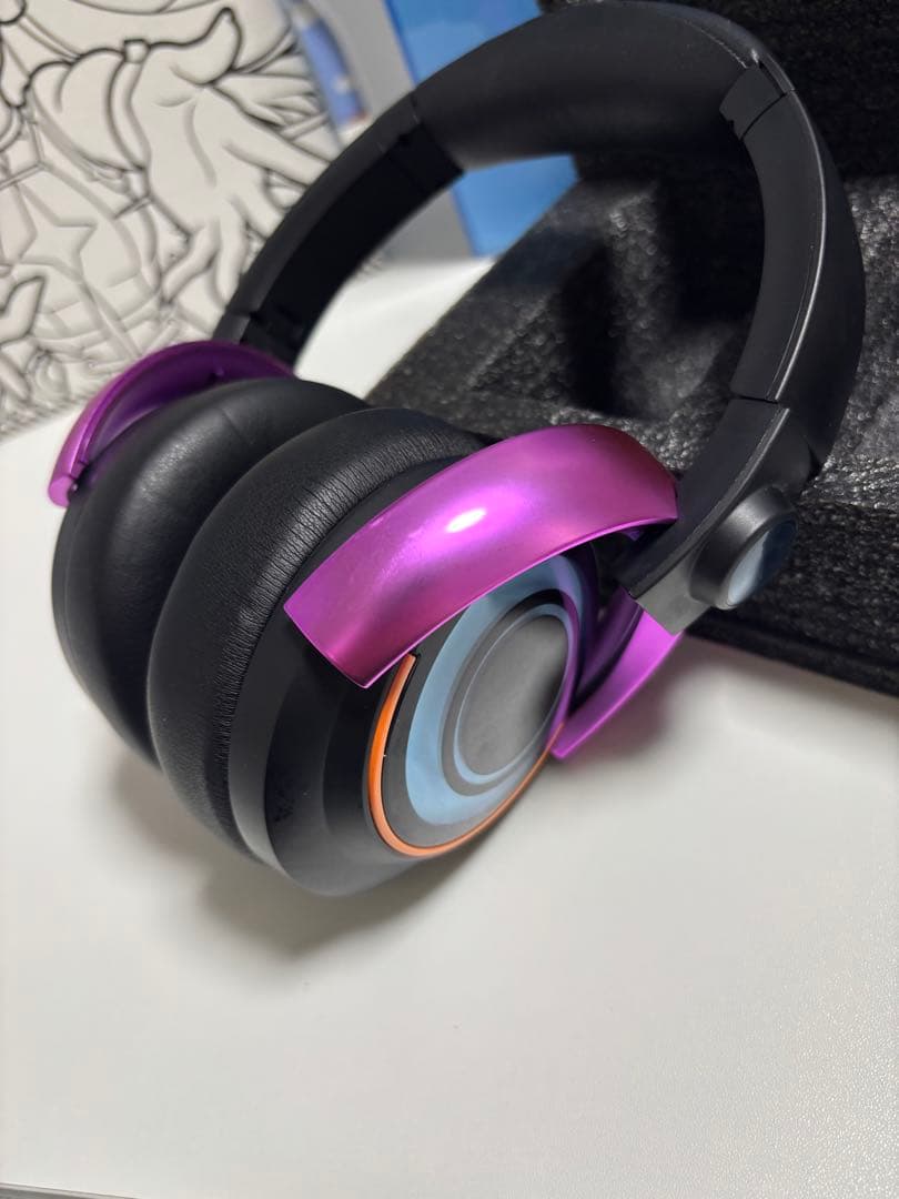 えんつか　NEO MODEL ゲーミングヘッドフォン ブラック/パープル