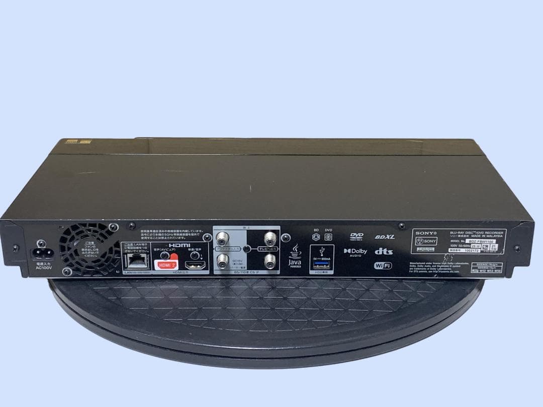 M9589 SONY 4K ブルーレイレコーダー BDZ-FBW1100