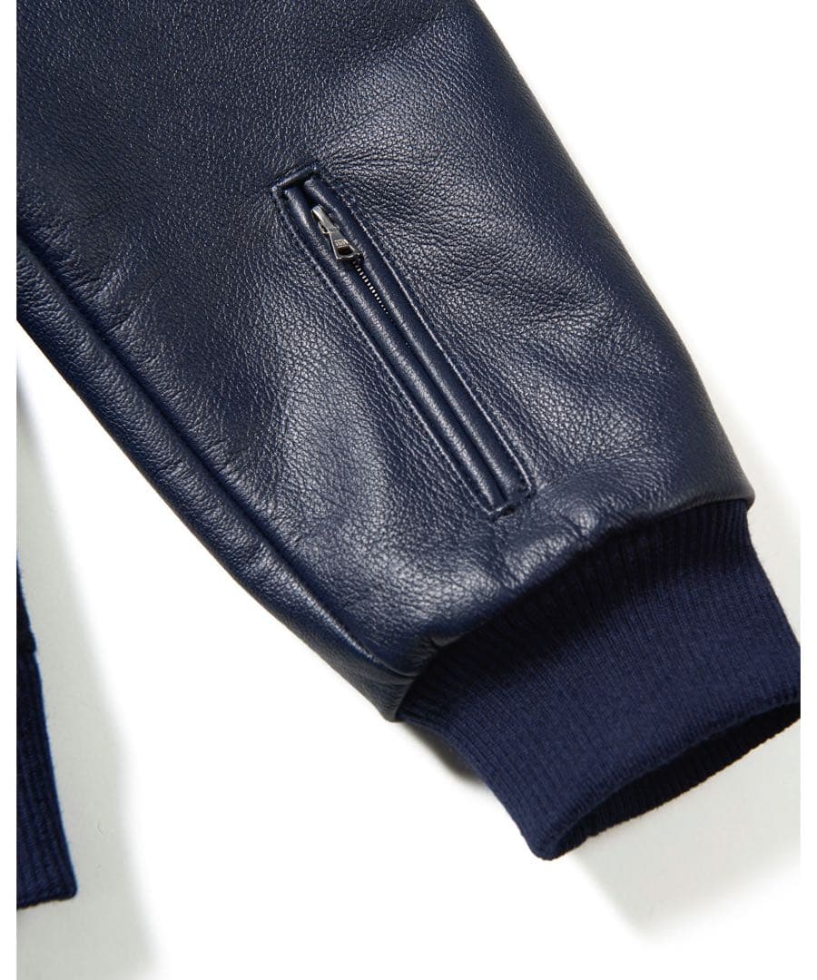 sophnet LEATHER SLEEVE VARSITY JACKET 新品