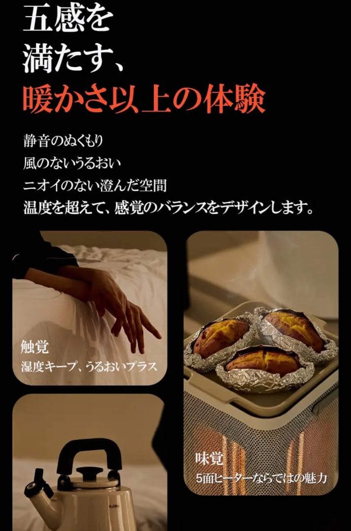 edir 2025年製★Makuake★5面 カーボンヒーター