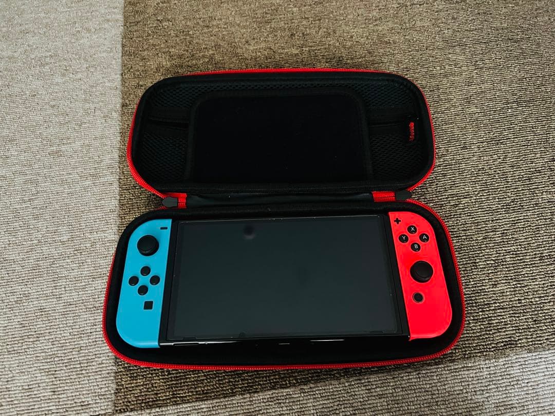 Nintendo Switch 赤/青 本体 + ケース　箱無し