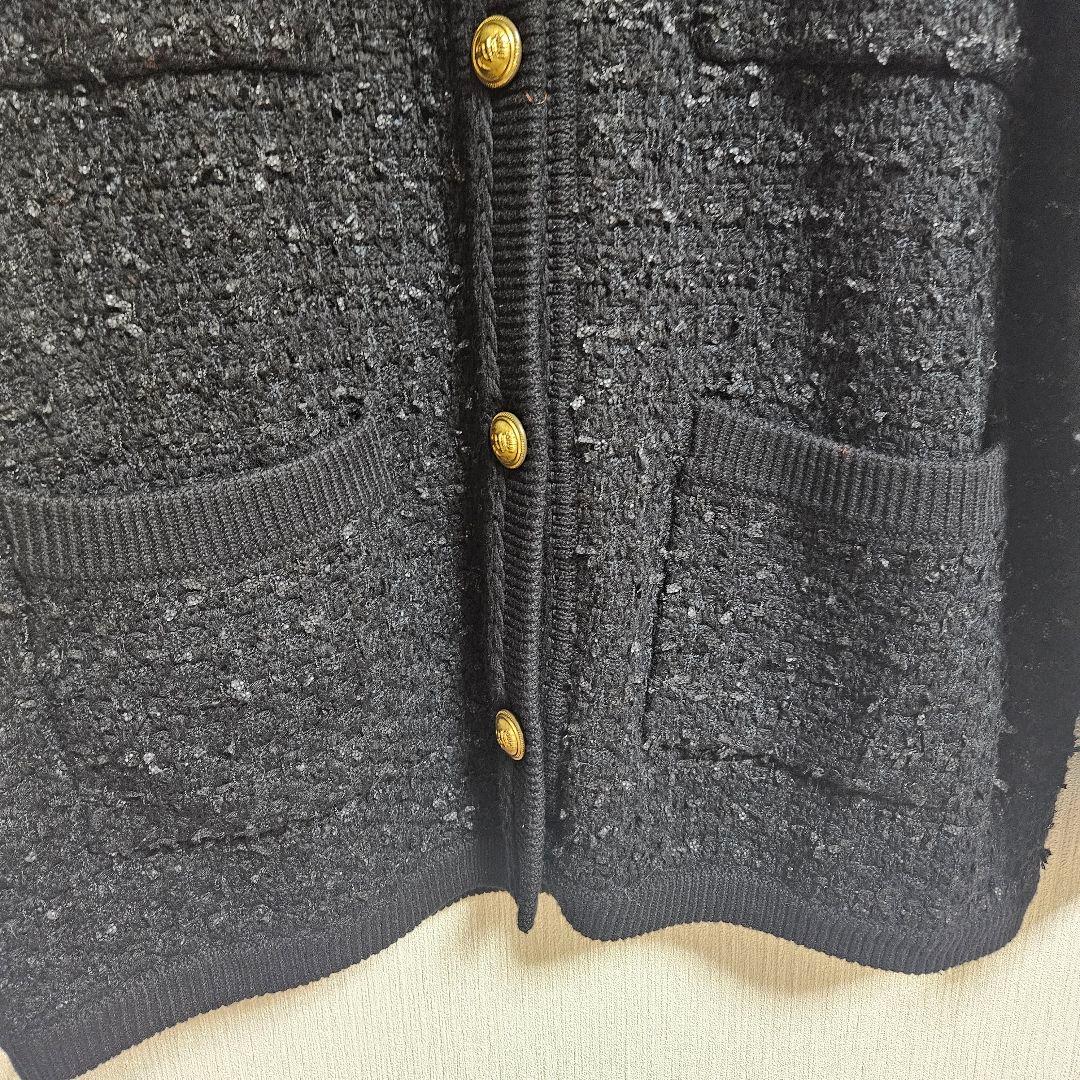 新品　ジャーナルスタンダードレリューム TWEEDYニットジャケット　黒