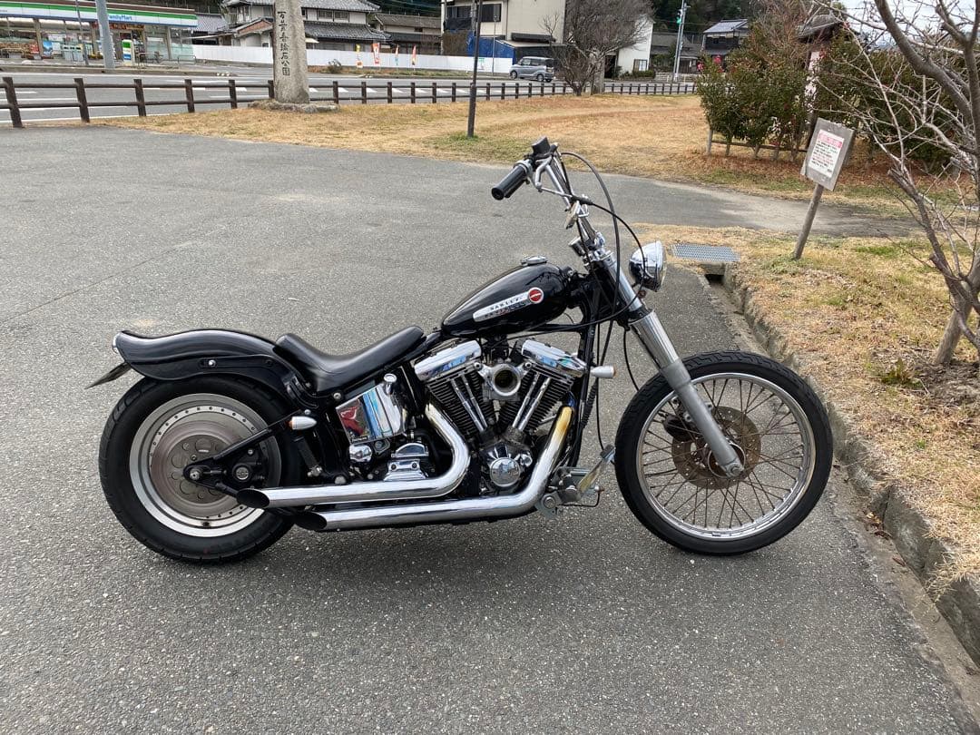 ハーレーマフラー　ソフテイル エボ　FLSTF