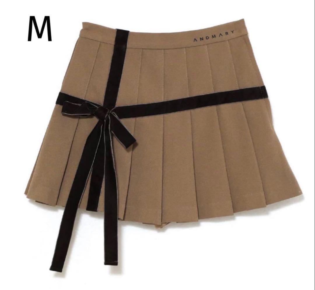 Valentine ribbon mini skirt mサイズ　andmary