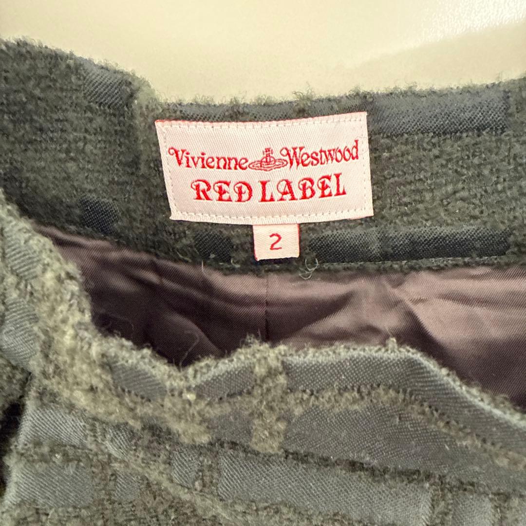 ヴィヴィアンウエストウッドレッドレーベル　チェック　ミニスカート　キュロット　M