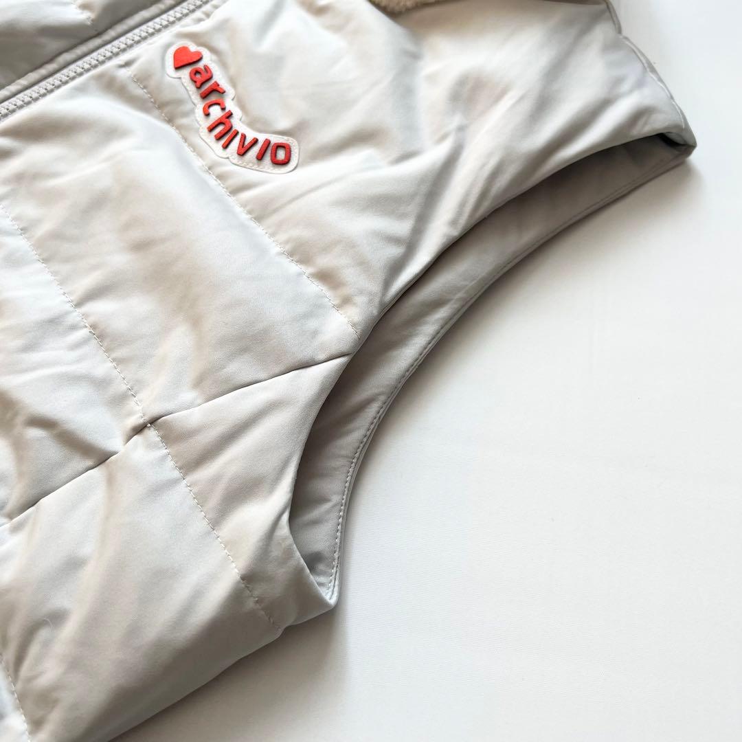 ARCHIVIO アルチビオ　ダウン　ワンピース　ファー　中綿　38 M グレー