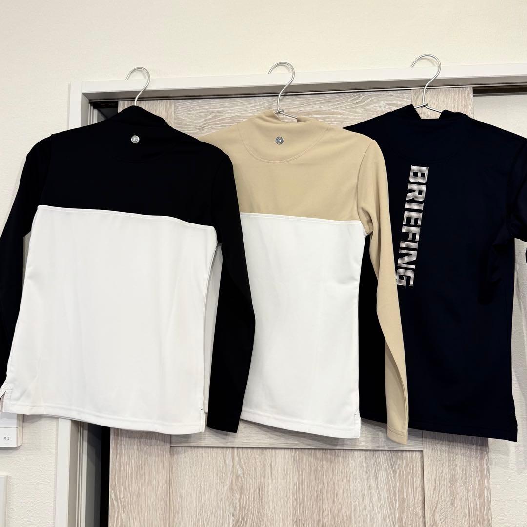 ☆新品未使用3枚セット☆ブリーフィング ロングスリーブハイネック XS