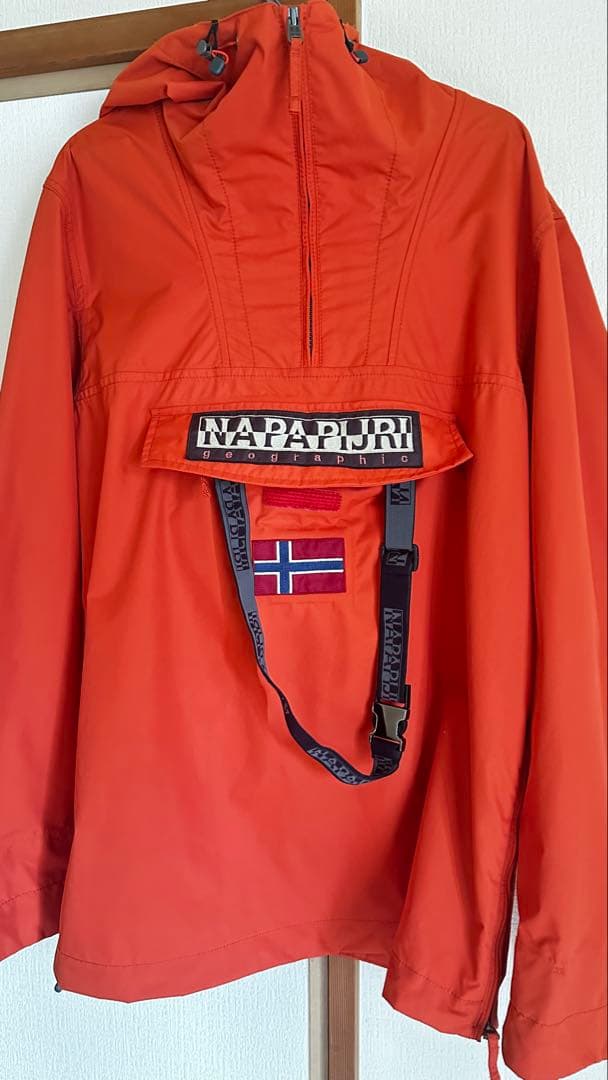 NAPAPIJRI オレンジ レインウェア Mサイズ