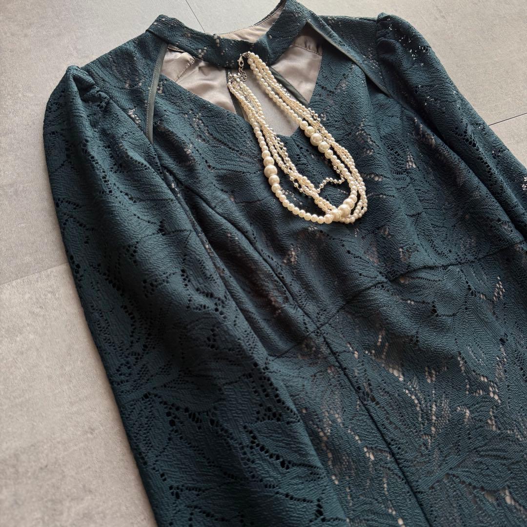 最終値下げ★kana レースバックオープンティアドロップドレス M オケージョン