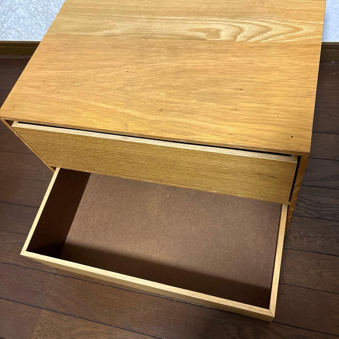 【美品】無印良品 木製収納ケース ステンレスユニットシェルフ用 廃盤品