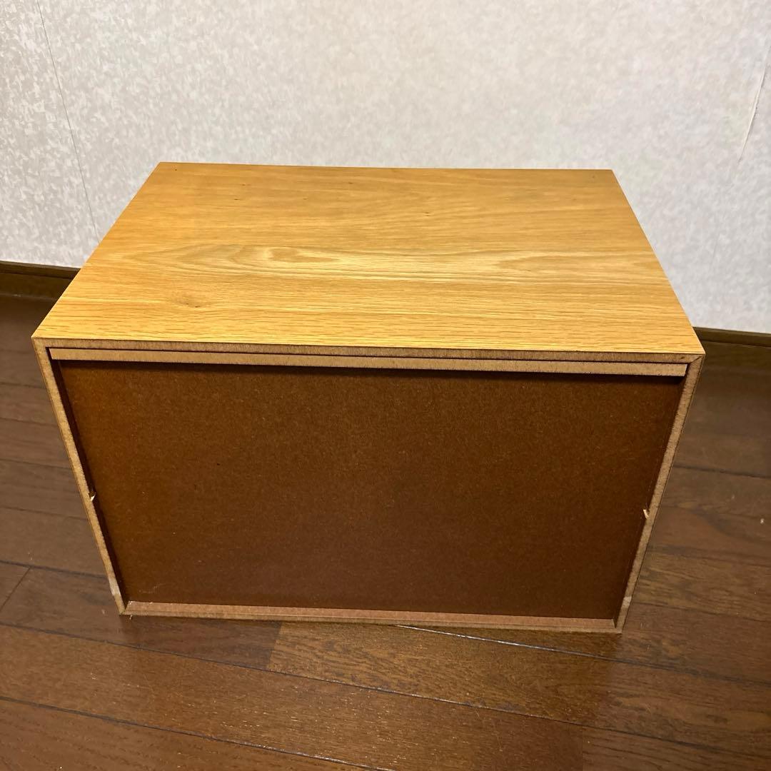 【美品】無印良品 木製収納ケース ステンレスユニットシェルフ用 廃盤品