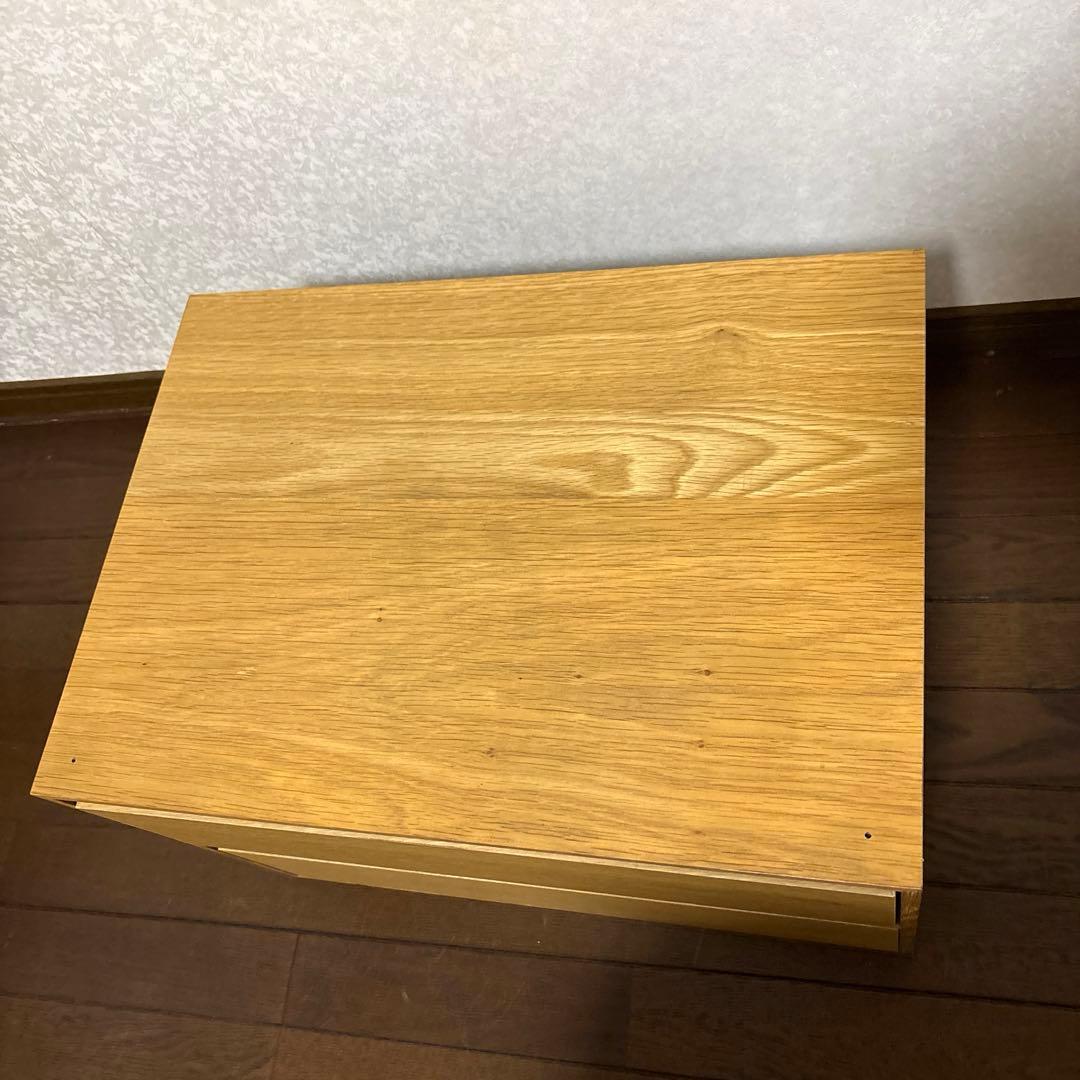 【美品】無印良品 木製収納ケース ステンレスユニットシェルフ用 廃盤品