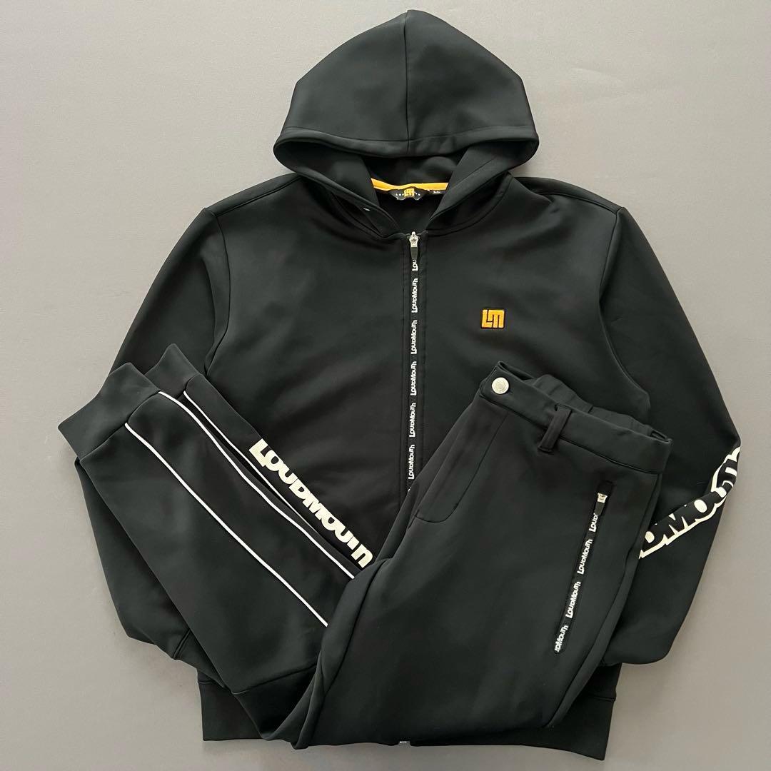 LOUDMLOUTH ラウドマウス　セットアップ　ダンボールニット　メンズ　黒