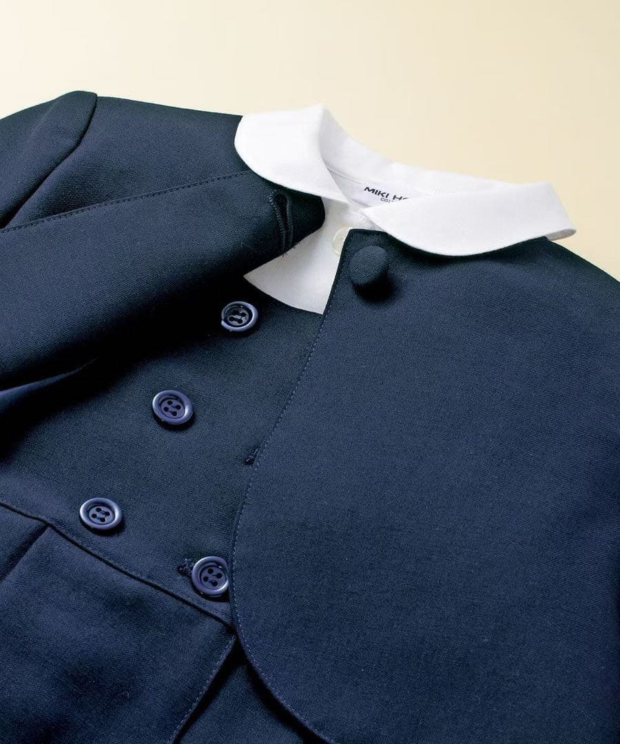 美品 ミキハウス　フォーマル　お受験　110 アンサンブル　ウール