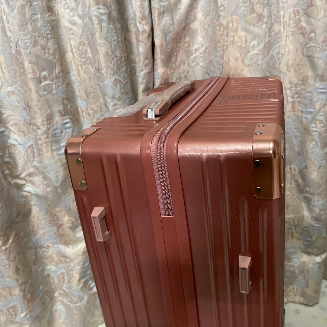 アルミスーツケース　Mサイズ　ローズゴールド