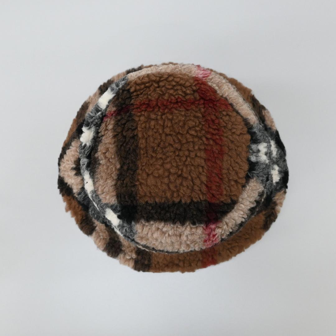 ■ 47932★バーバリー リバーシブル バケットハット ノバチェック　ボア