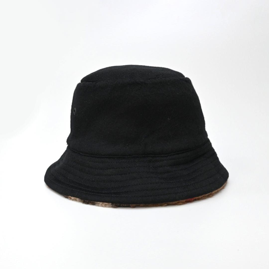 ■ 47932★バーバリー リバーシブル バケットハット ノバチェック　ボア