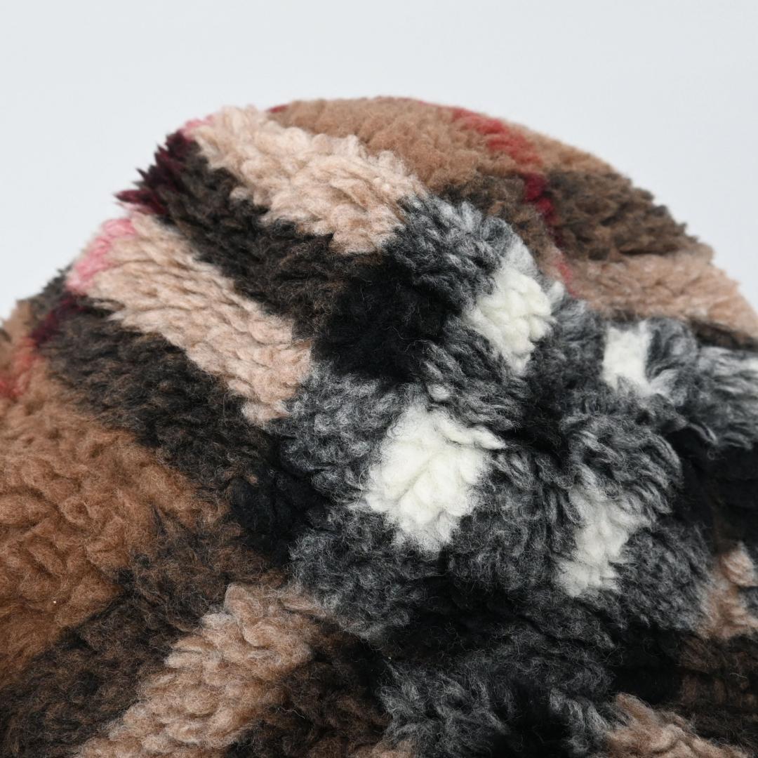 ■ 47932★バーバリー リバーシブル バケットハット ノバチェック　ボア