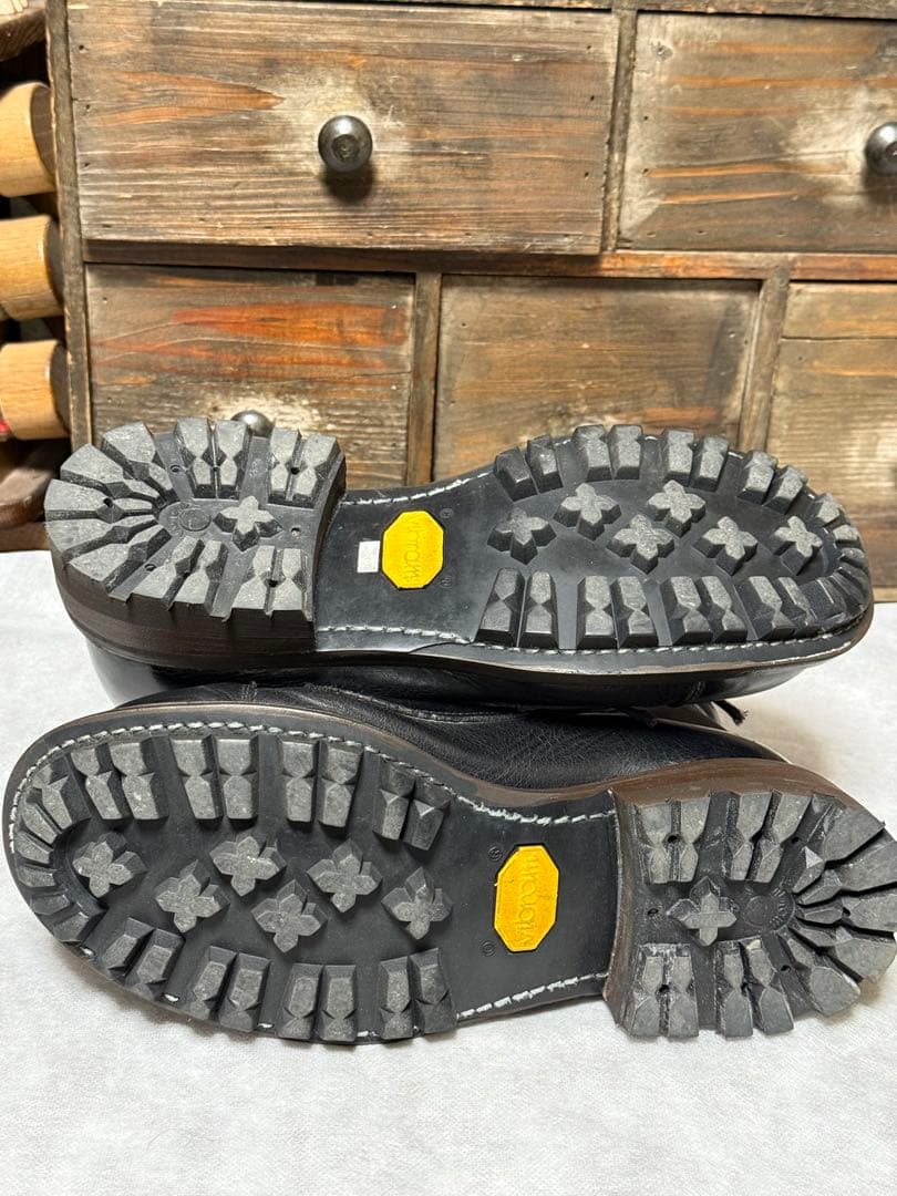 ミハラヤスヒロ　ブーツ　ロガーブーツ　キャップトゥ　ブーツ