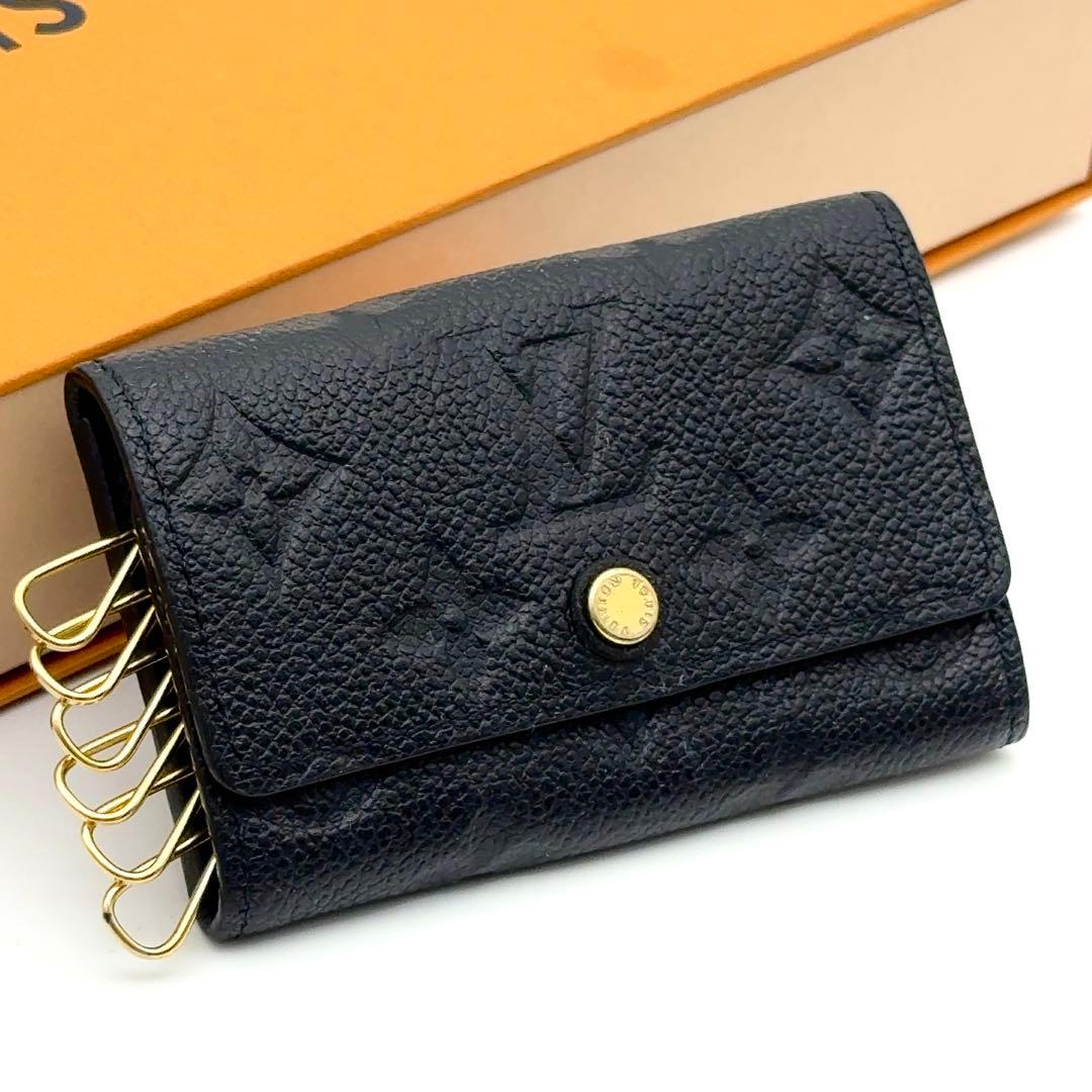 【最高級美品】ルイヴィトン アンプラント ミュルティクレ６ キーケース ノワール