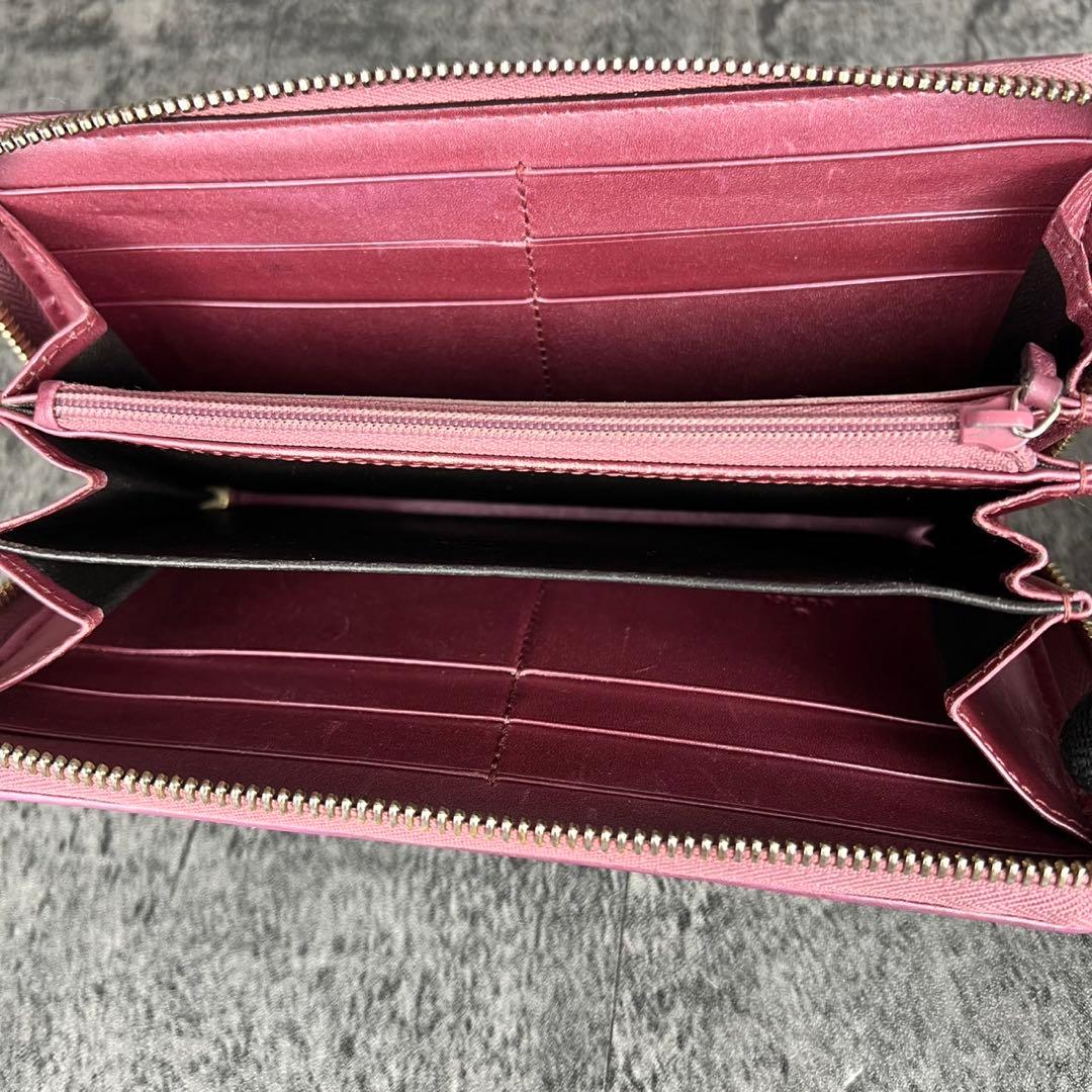 GUCCI GG キャンバス ハート リボン インターロッキング 長財布