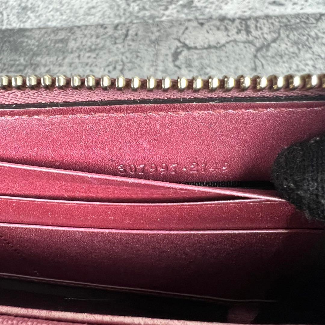 GUCCI GG キャンバス ハート リボン インターロッキング 長財布