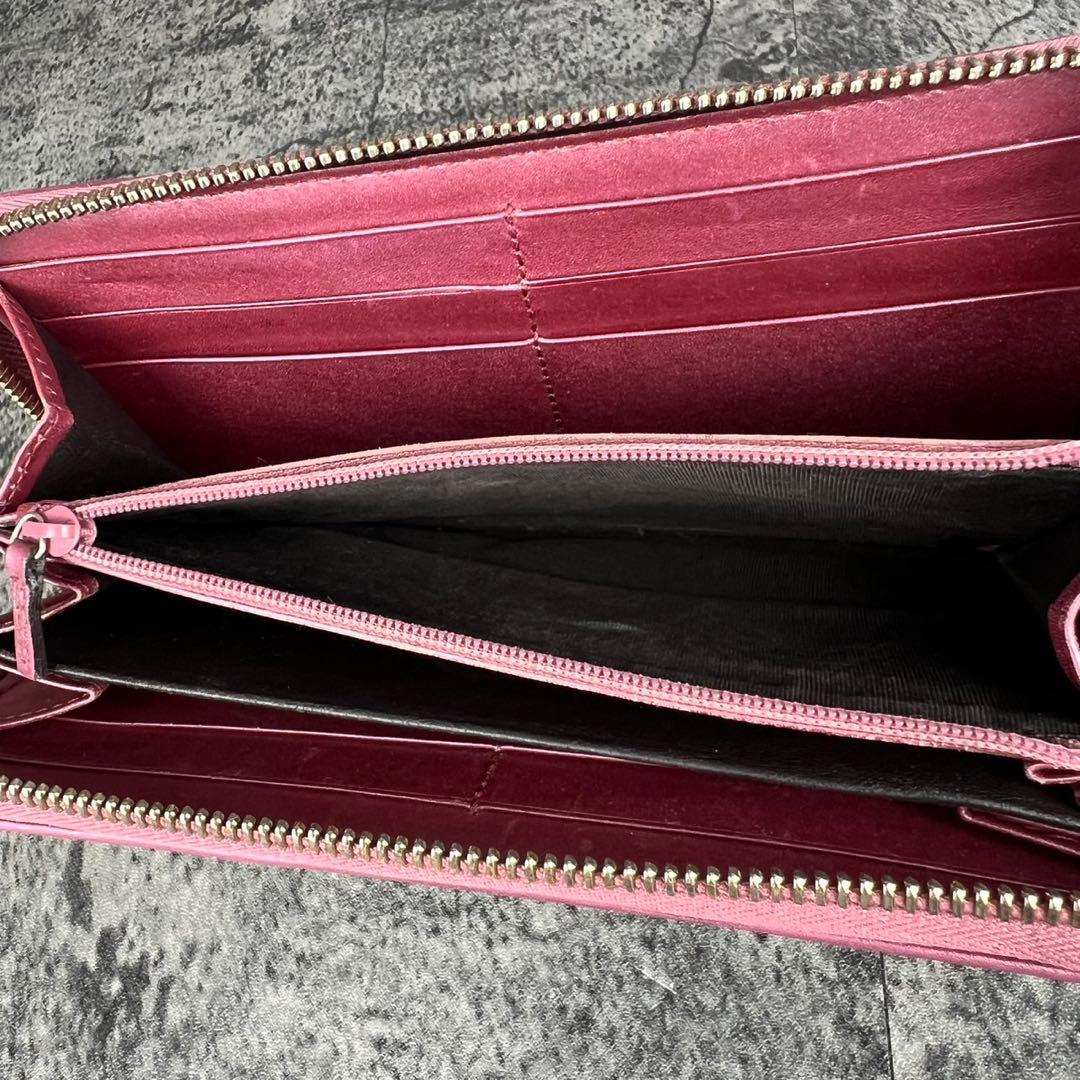 GUCCI GG キャンバス ハート リボン インターロッキング 長財布