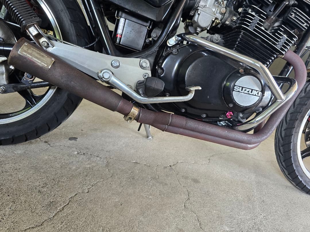 Yジャマ管 GS400 GSX400E 当時物 ザリ ゴキ 貴重なプレート付き