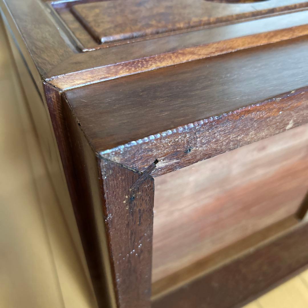 唐木家具　アンティーク　木製 6引き出しタンス ブラウン　チェスト