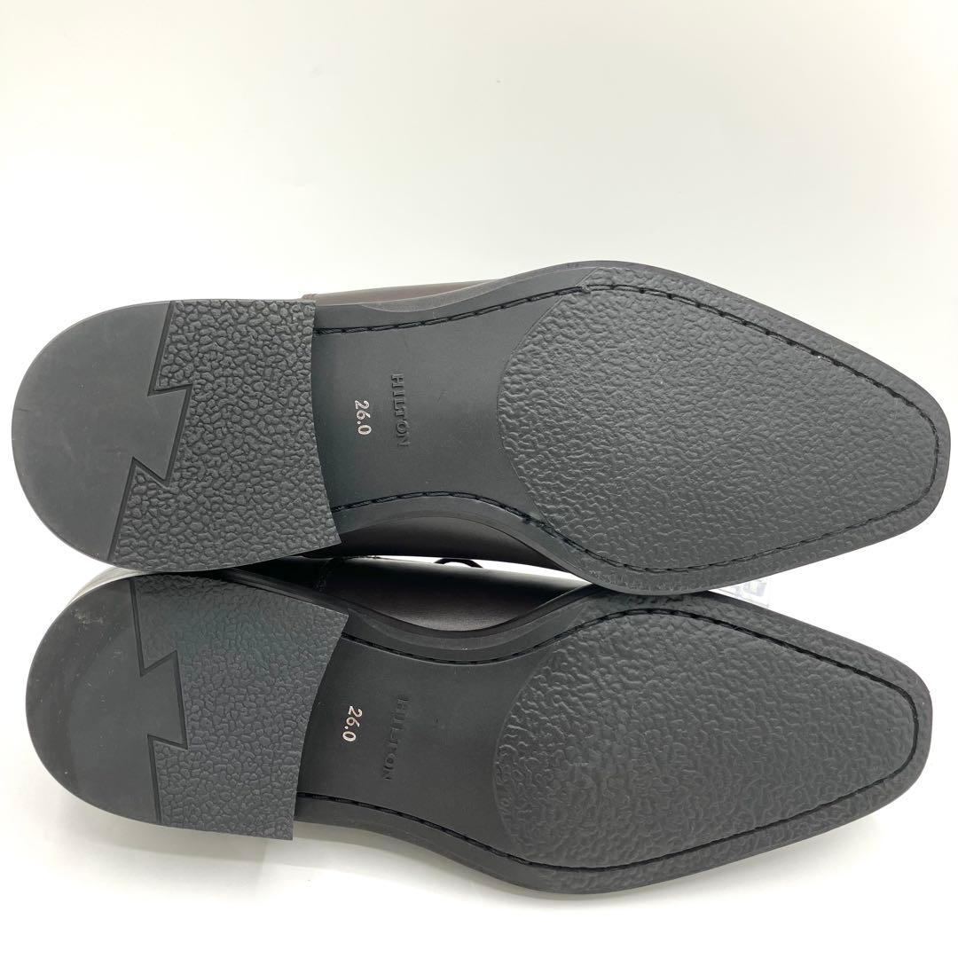 ヒルトン　ビジネスシューズ　26cm ストレートチップ　HT115 内羽根