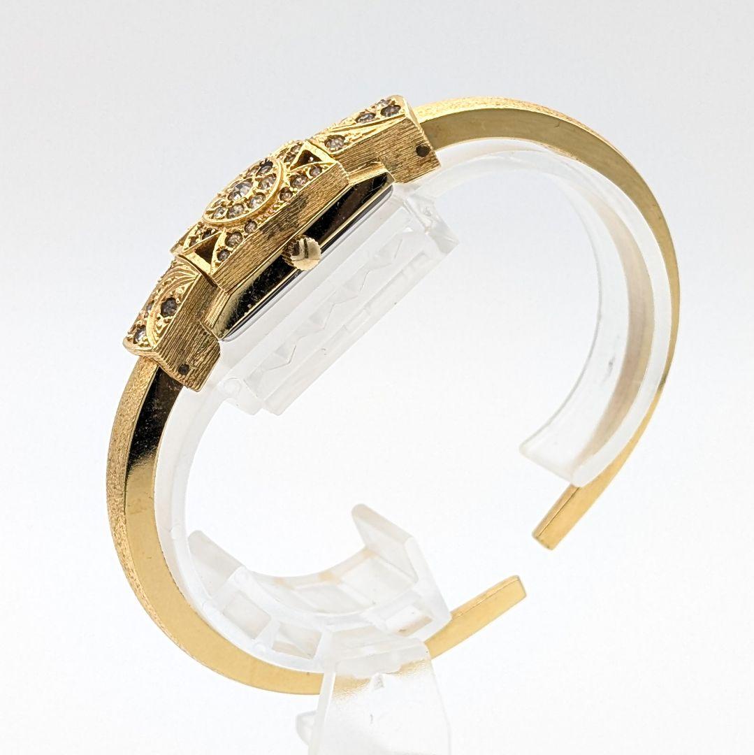 【稼働/希少】 chandler クォーツ腕時計 バングルウォッチ レディース