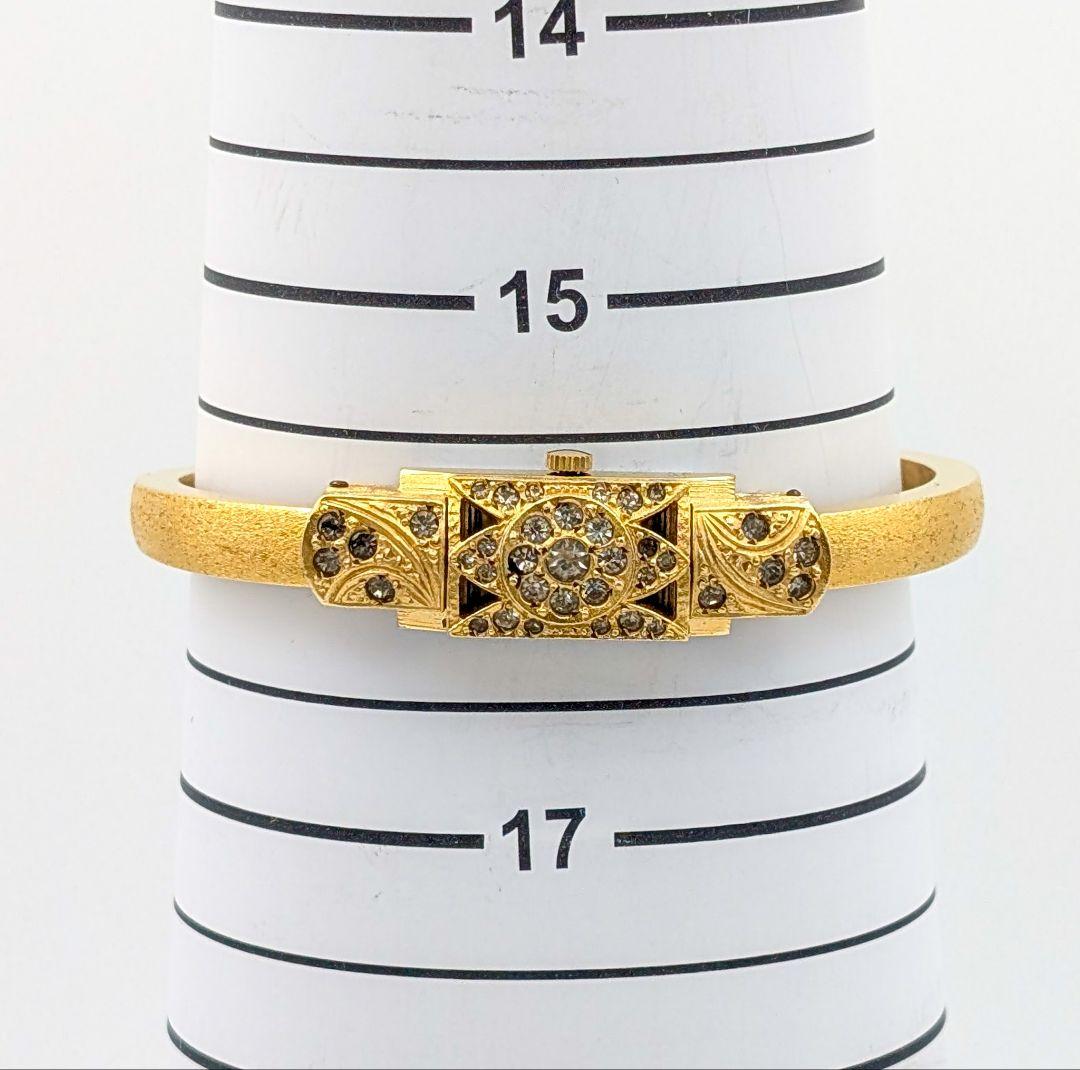 【稼働/希少】 chandler クォーツ腕時計 バングルウォッチ レディース