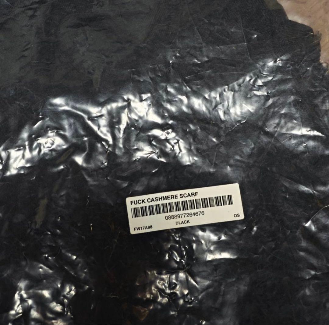 新品 17FW Supreme FUCK CASHMERE SCARF マフラー