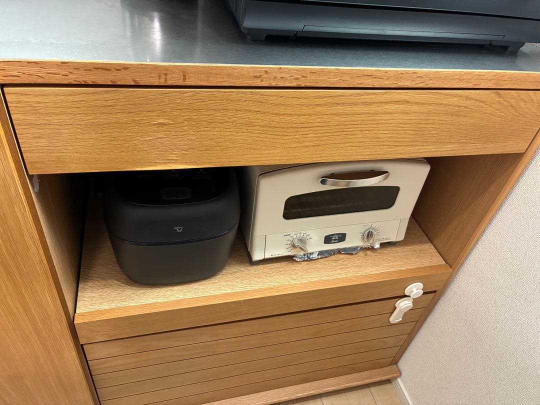 unico SOLK キッチンカウンター 食器棚　W1200