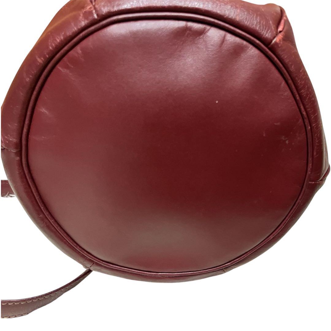 Cartgier マストライン　ボルドー　巾着ショルダーバッグ　ショルダーバッグ