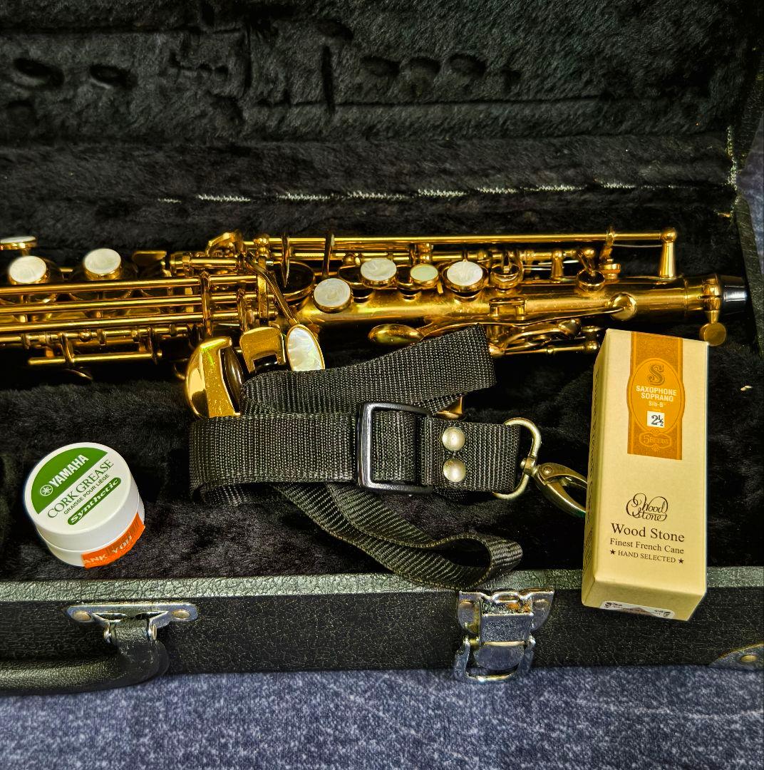 MAXTONE ソプラノサックス 管楽器 ハードケース付属