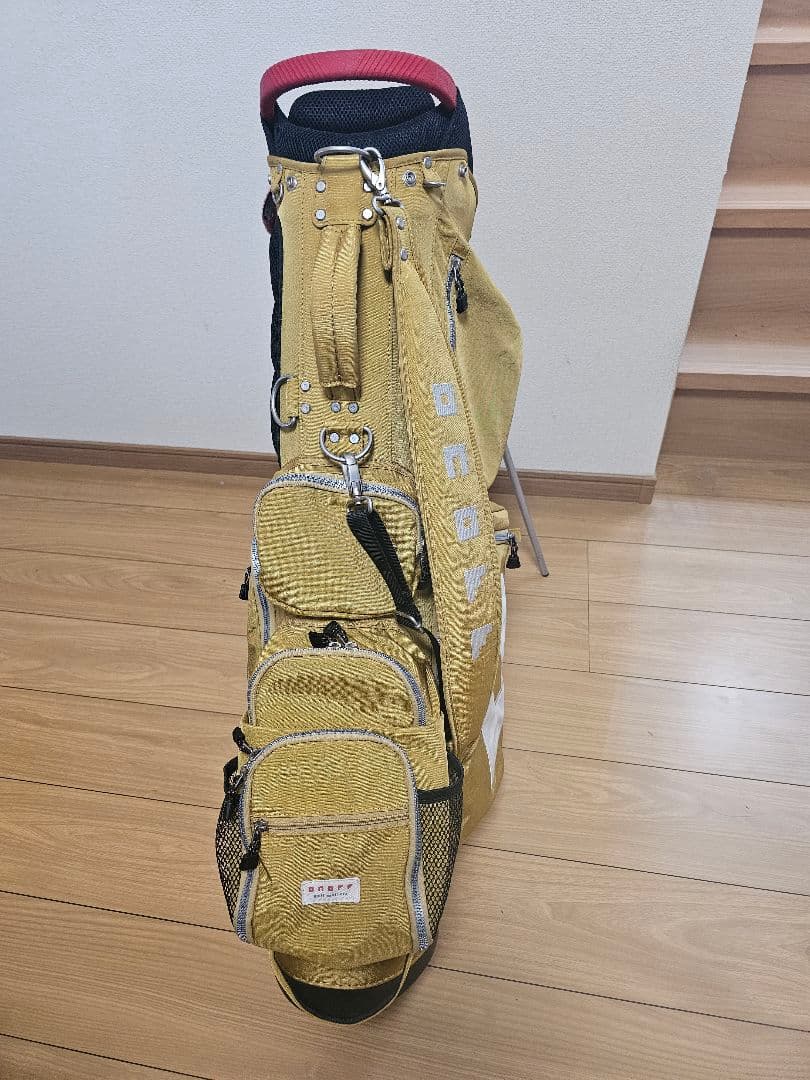 オノフ　スタンドキャディーバック　マスタード　６分割