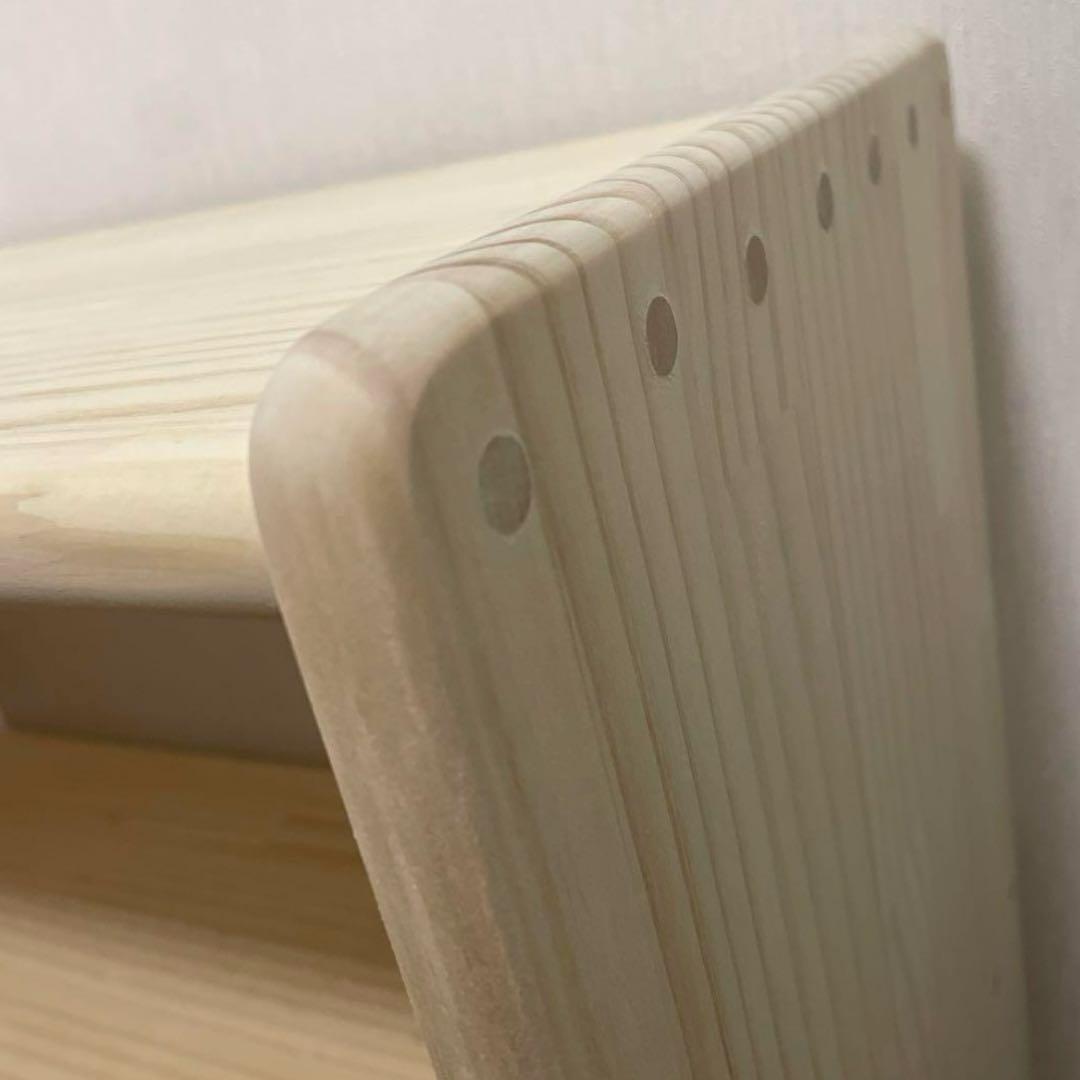 ハンドメイド　2way オモチャ棚　モンテッソーリ　木製棚　w64 角丸み加工