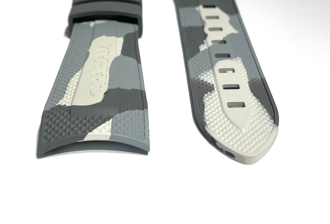 ★ GRAHAM グラハム ラバーベルト 約25mm 交換用 純正 グレー系