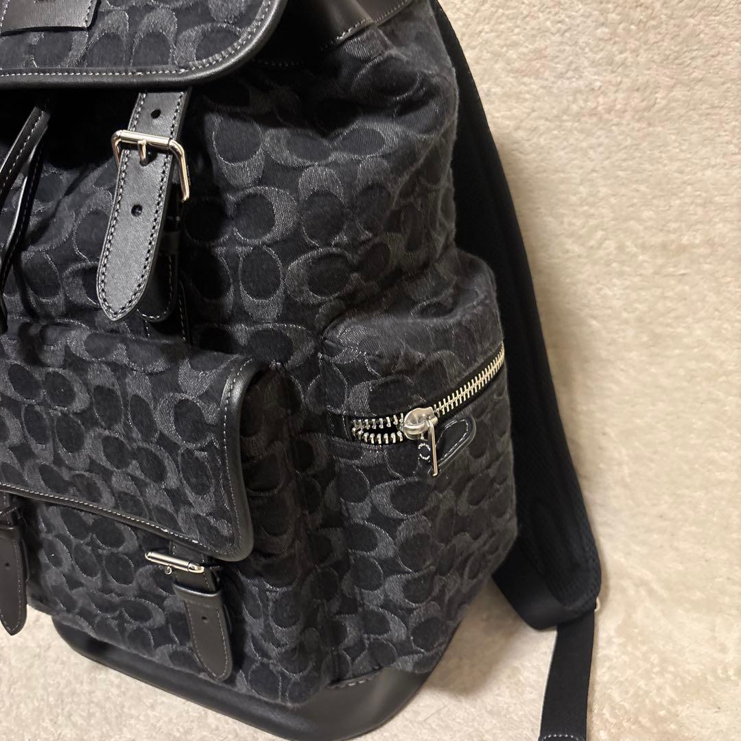 バッグ COACH Sprint Backpack In Signature Denim