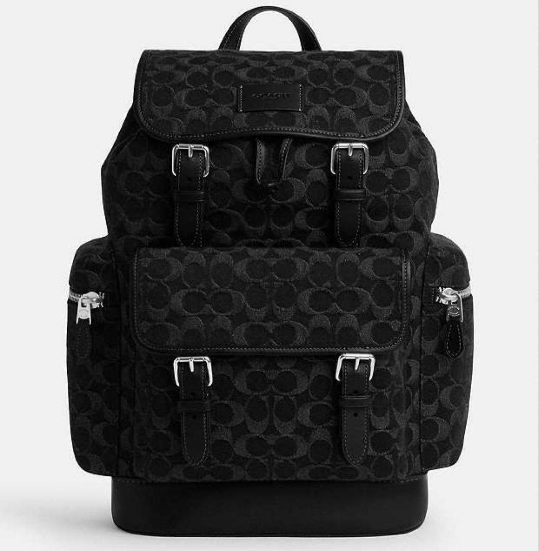 バッグ COACH Sprint Backpack In Signature Denim