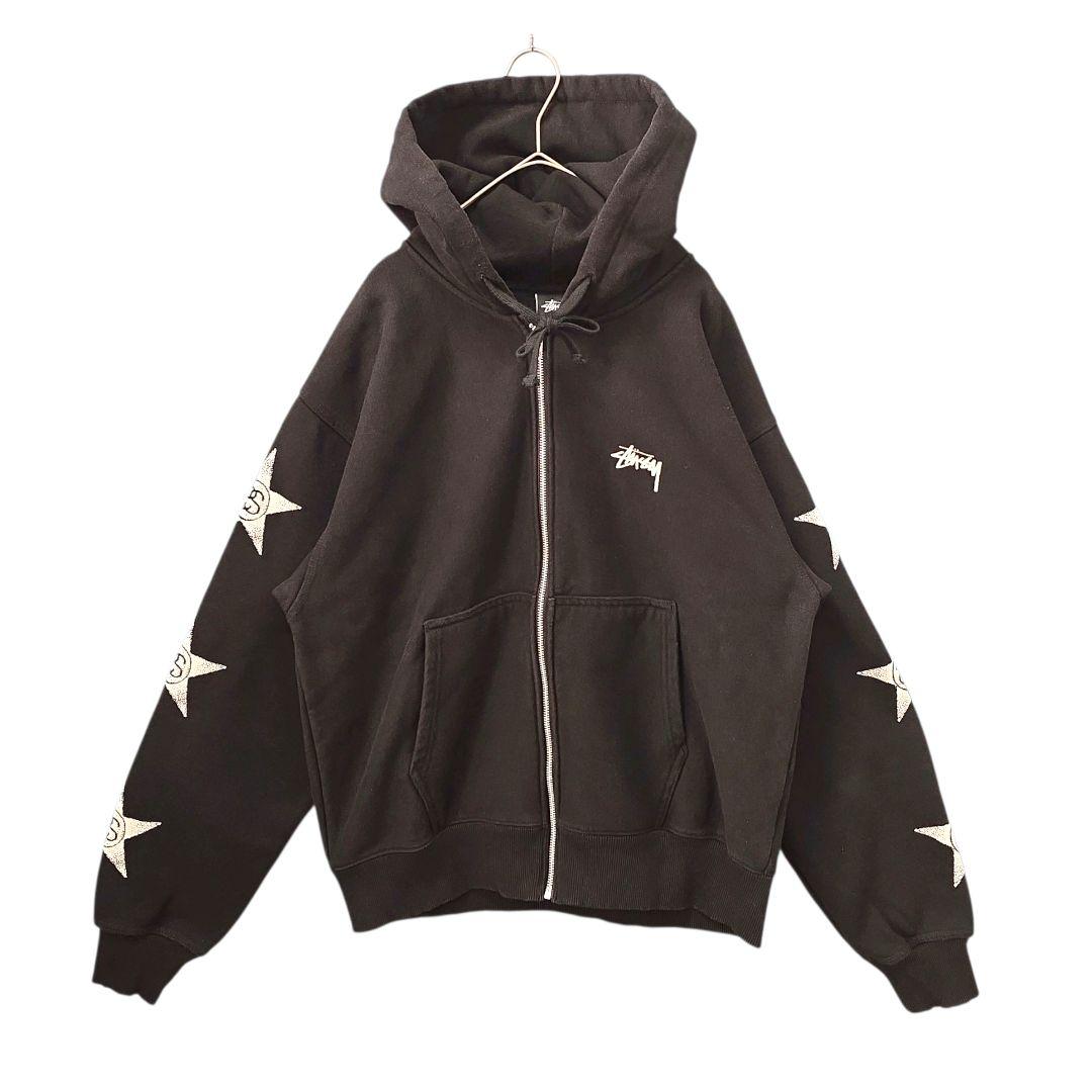 iyooo STUSSY Stars Zip パーカー Mサイズ